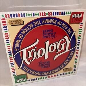 Triology Board Game, The Game of Making Threes The Fun of Rummy RARE SEALED NEW